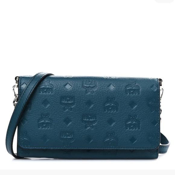 Teal Crossbody MCM Bag - Picture 2 of 8